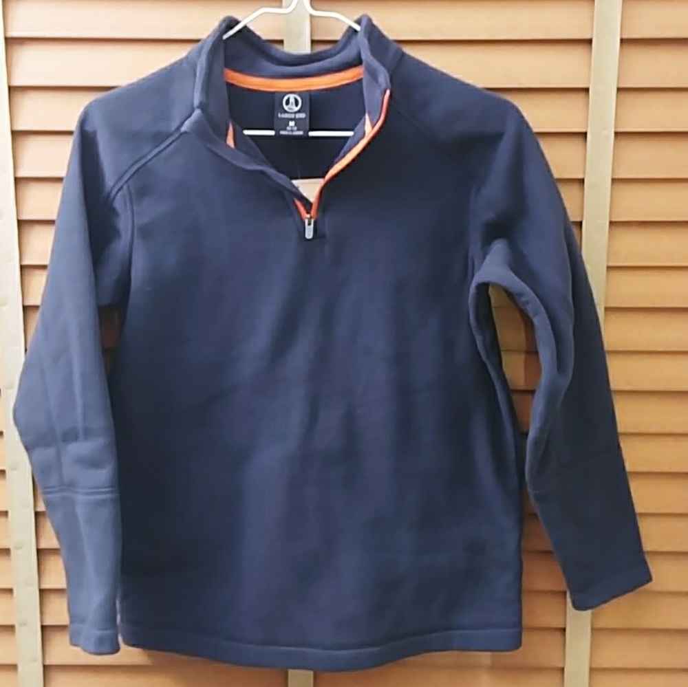 Lands' End Boy's Navy fleece sweatshirt. M (10-12)